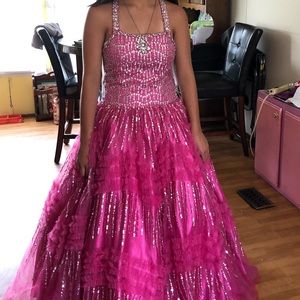 Beautiful Hot pink Gown size 14